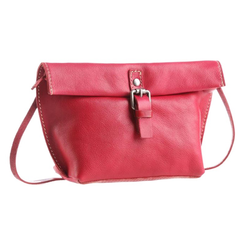 2025 New Popular Genuine Leather Cowhide Small Bag Vegetable Tanned Leather Handmade Women's Bag Mini Retro Crossbody Bag Factory Ready Stock