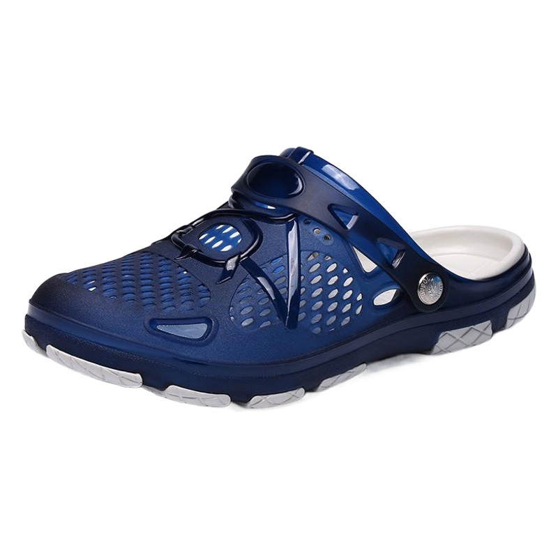 Cross-Border Large Size Spring and Summer Korean Version Lightweight Baotou Men's Shoes Clogs Men's Outdoor Beach Shoes Lightweight Wading Shoes