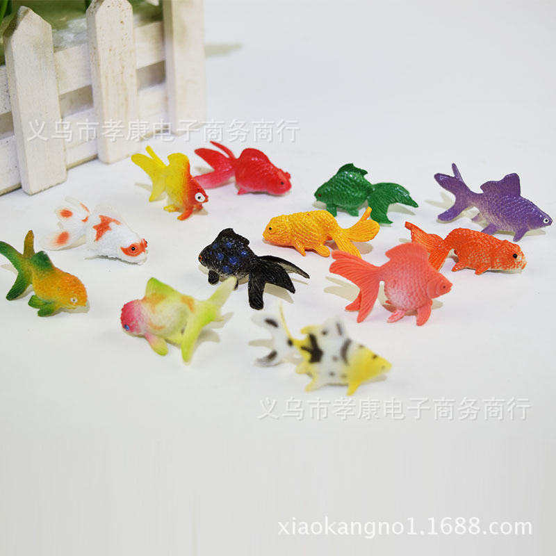 Picture of Children's model toy simulation marine animal goldfish dinosaur plastic toy simulation animal model wholesale