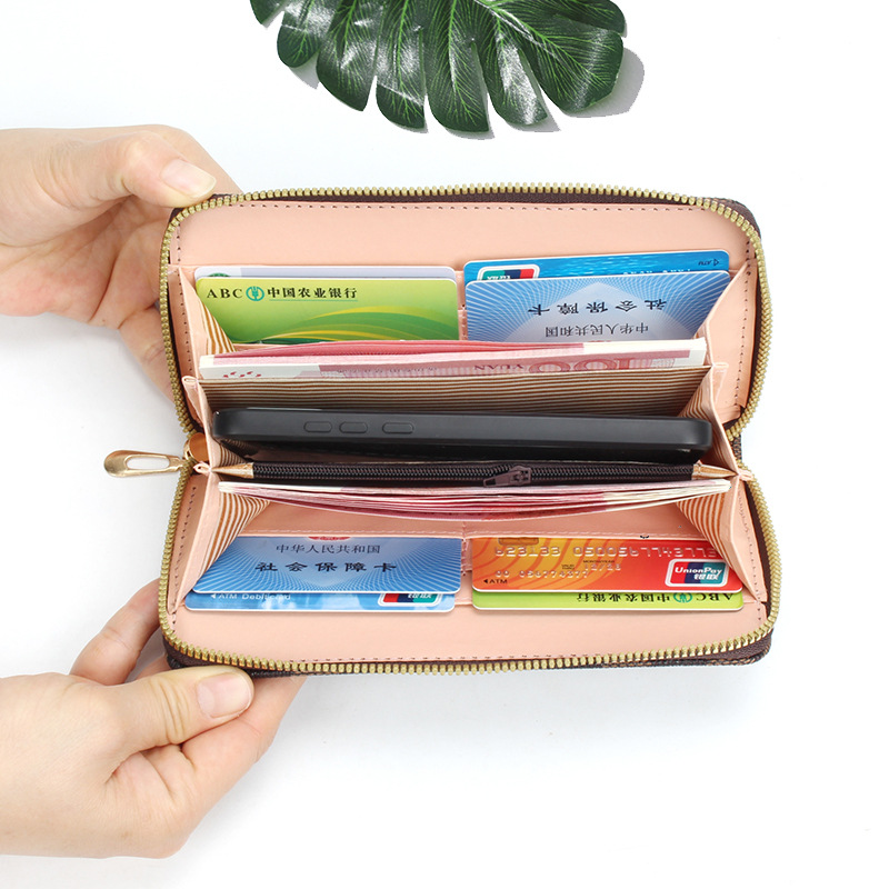 Picture of Factory Direct New Long Wallet Card Bag Women's Coin Purse Mobile Phone Bag Clutch Unisex Wallet