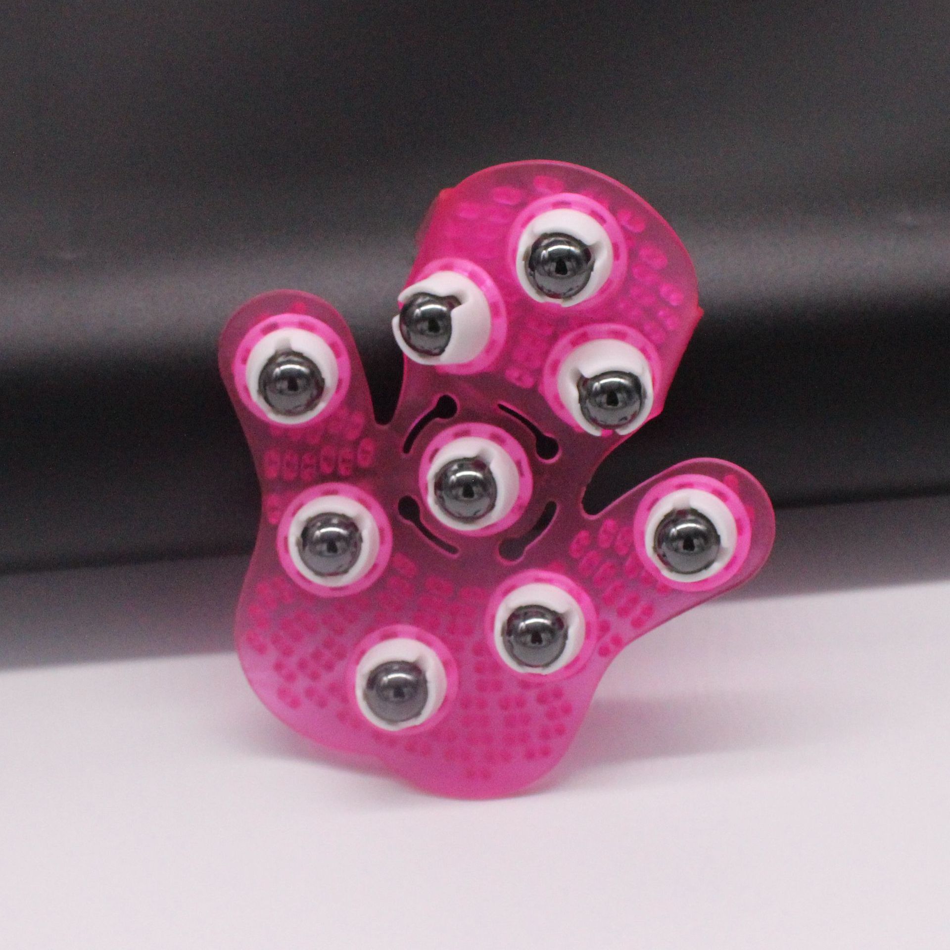 Picture of Nine-Bead Massager Palm Rotating Magnetic Beads Steel Ball Household Meridian Brush Nine-Bead Massager Ball Massage Brush