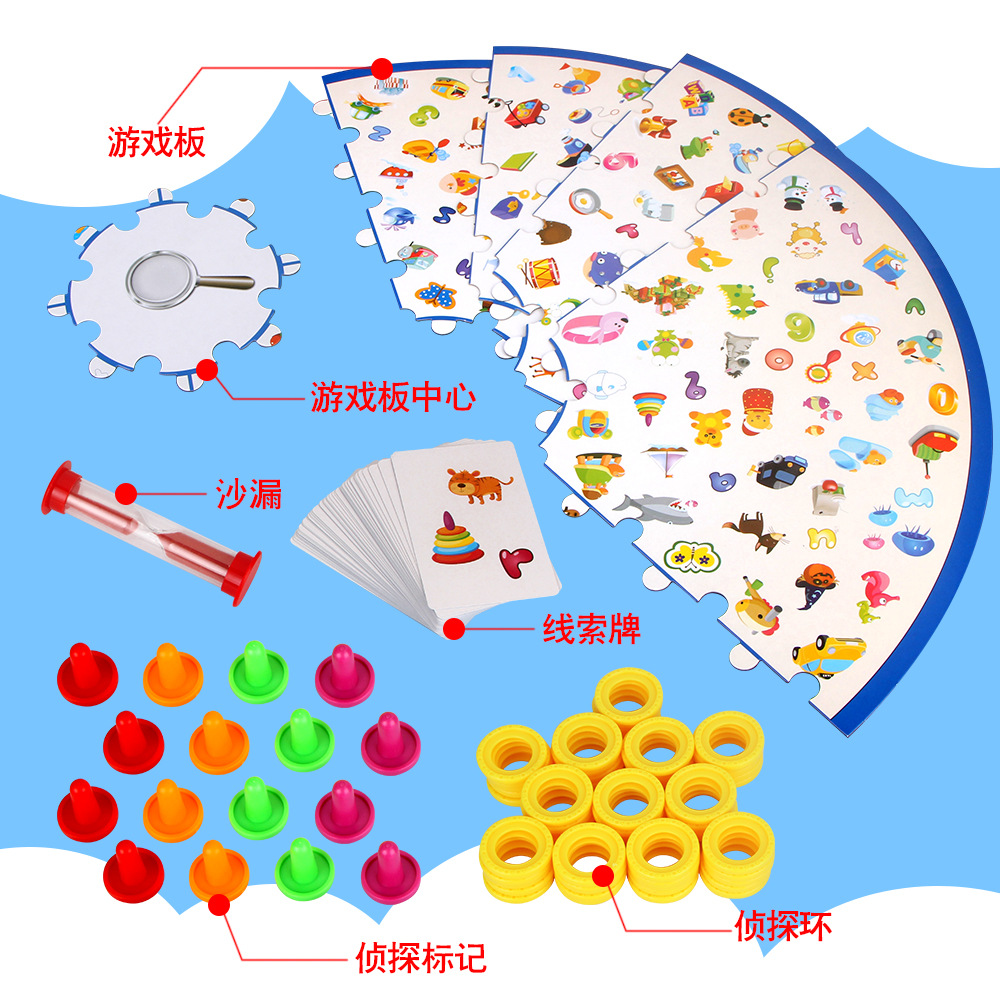 Picture of Children's puzzle board games parent-child interaction to find pictures to improve concentration memory training toys boys 4-6 years old 5