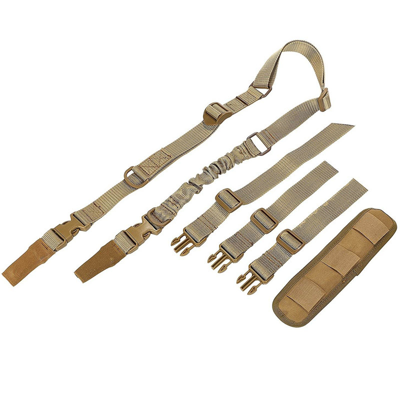 Picture of Outdoor Tactical Multi-function Two-point Strap American Single and Double-point Lanyard Gun Rope Task Rope Sling Cotton Shoulder Pad