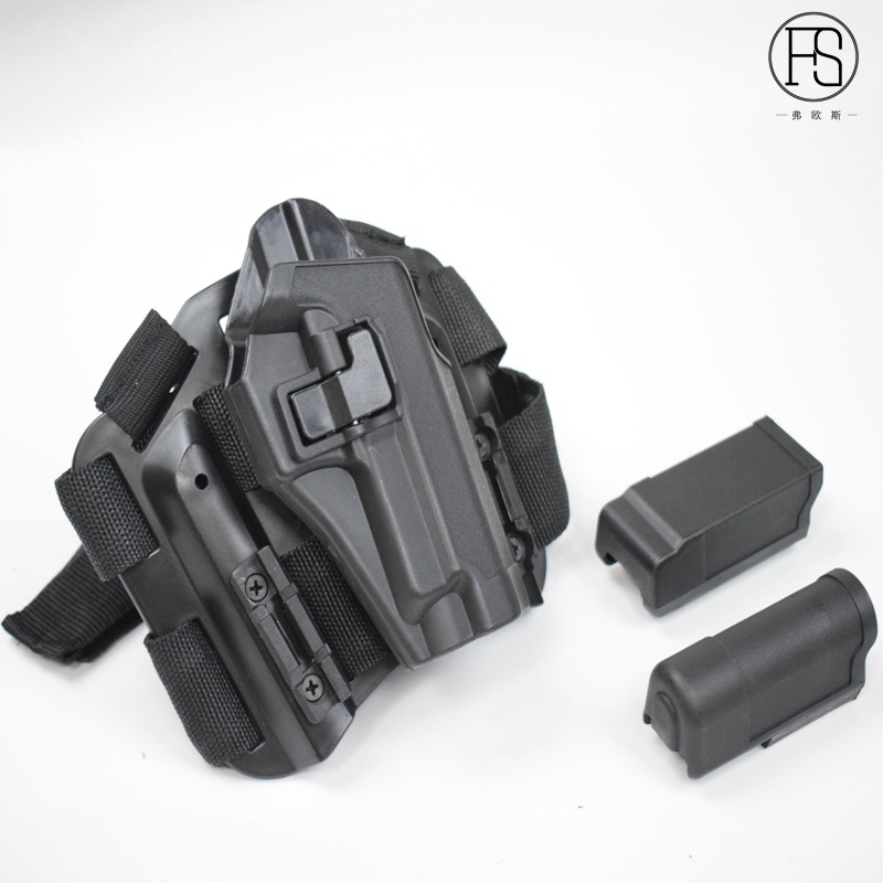 Picture of Tactical quick-pull pistol holster M1911.M92.P226.USP. Glock G17 plastic thigh holster
