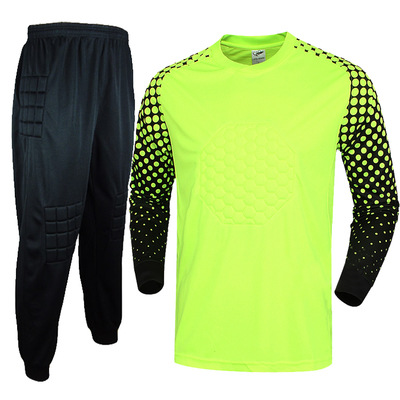 Picture of genuine goods Goalkeeper Clothing suit Adult Children Goalkeeper Clothing Professional Goalkeeper Clothing Thickened Sponge Protection Cushion