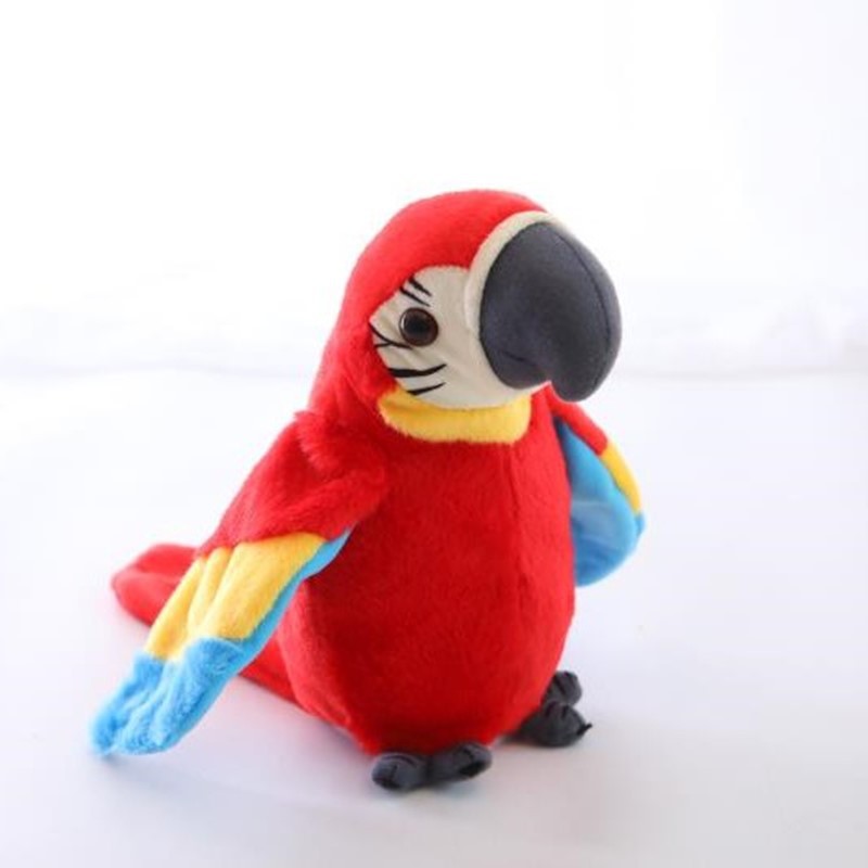 Picture of Cross-border new electric parrot toy tongue-learning singing wings moving and learning to speak repeat reading parrot doll wholesale