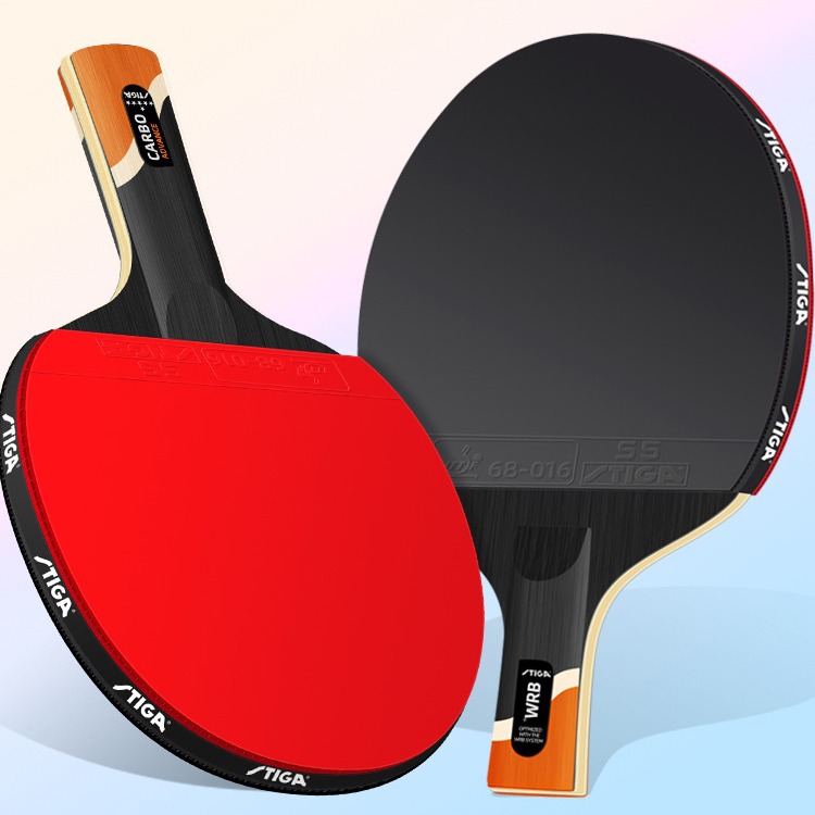 Picture of Stiga Table Tennis Racket Straight and Horizontal Finished Racket Stiga Two, Three, Four, Five and Six Stars Beginner Pure Wood Stiga Genuine