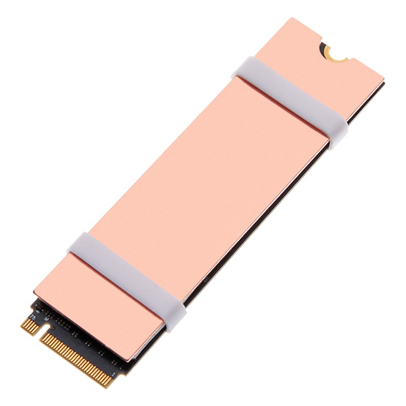 Matte copper M2 copper solid state heat sink M.2 hard disk radiator vest ssd notebook NVMe thermal conduction sheet ultra-thin