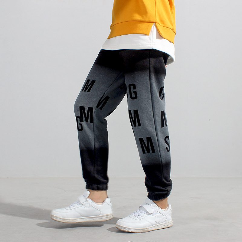 Picture of Autumn Children's Pants Korean Style New Children's Sports Long Pants Big Children's Pure Cotton Casual Anti-Mosquito Pants Children's Pants Wholesale
