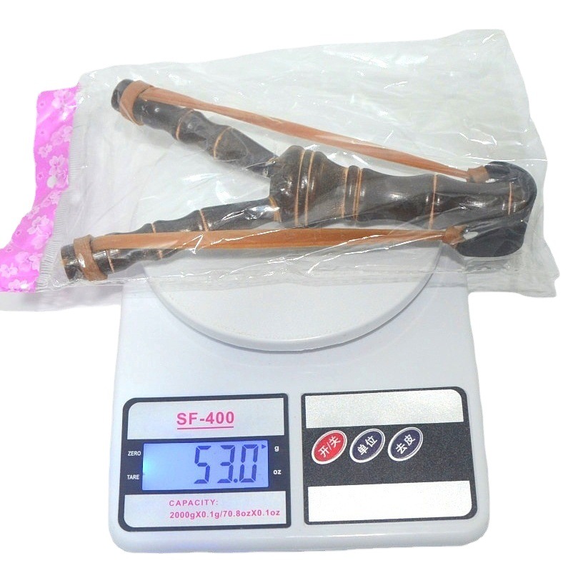 Outdoor slingshot bamboo wooden slingshot children's educational toys all kinds of outdoor bamboo-shaped slingshot stall night market