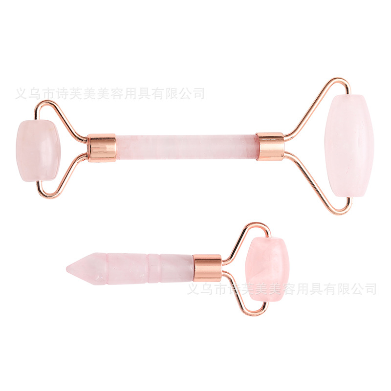 Picture of Custom wholesale jade roller face massage roll Xiuyu jade massage instrument powder crystal jade roller set