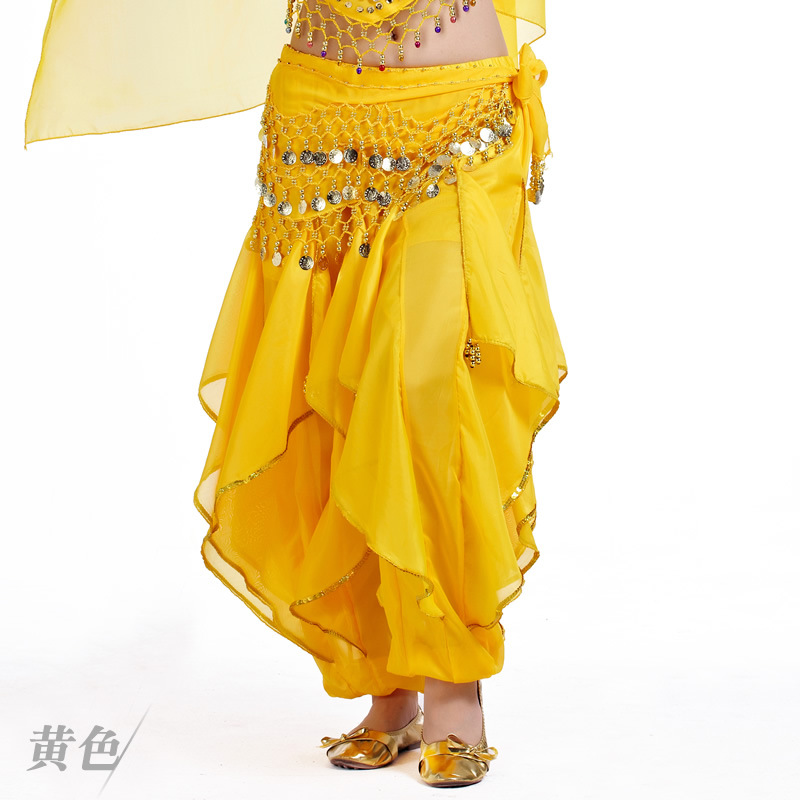 Picture of Belly Dance Clothing Chiffon Lantern Pants Dance Performance Underwear Swivel Pants Halloween Decorative Pants Tribal Dance Pants