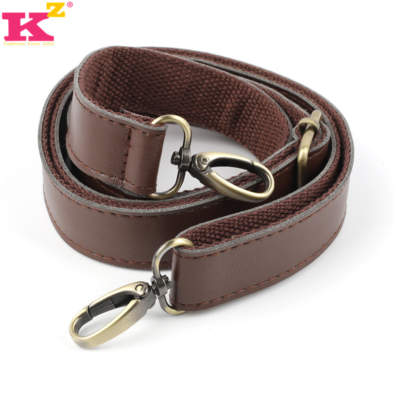 Picture of in stock Wholesale Ultrafilm Leather Sticker Canvas Leather Bag Strap 2.5cm Lug Adjustable Crossbody Shoulder Bag Strap Accessories