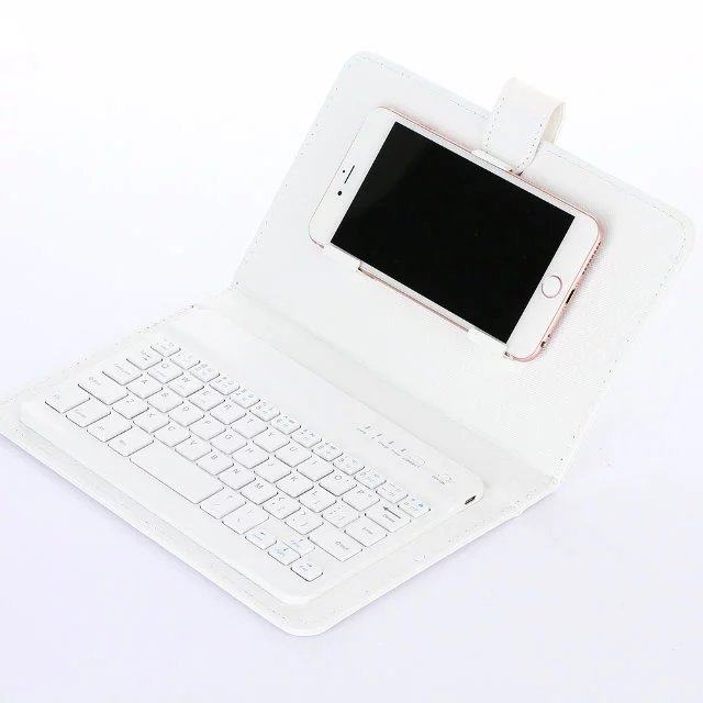 Picture of Mobile Phone Bluetooth Keyboard Leather Case Wireless Bluetooth Keyboard 7inch Specifications Available Three Systems Neutral Bluetooth Keyboard