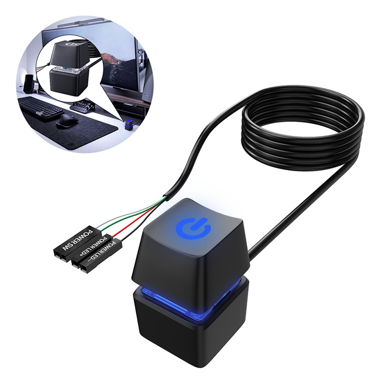 Picture of Computer external desktop switch Internet bar home office desktop power switch external extension button