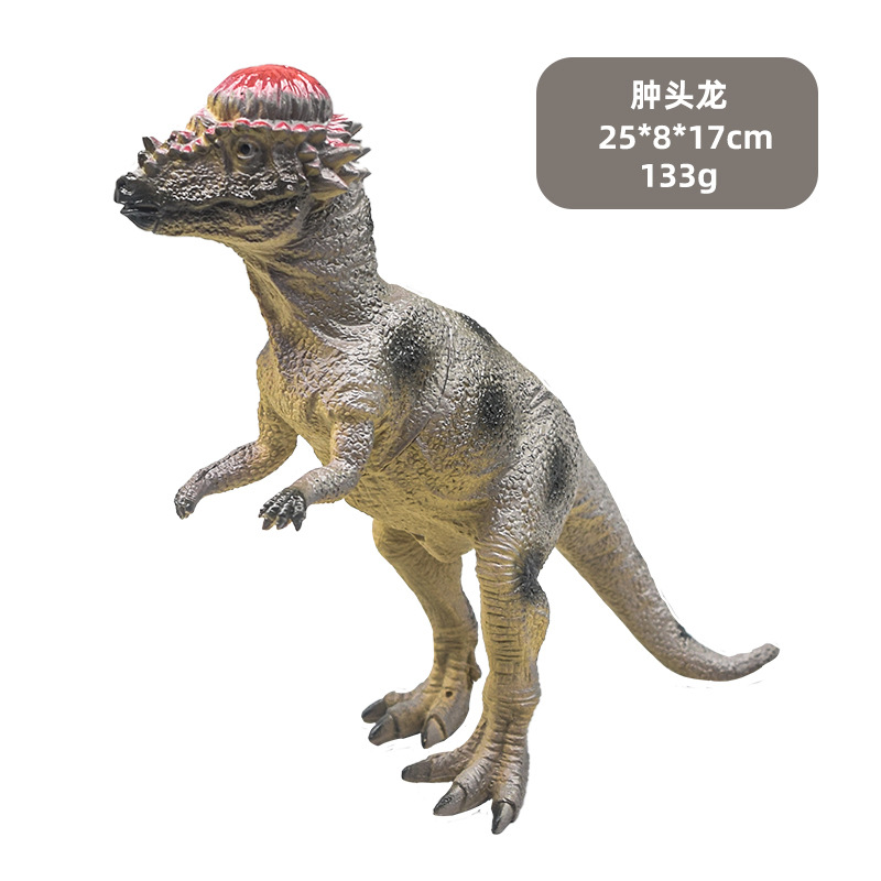 Picture of Dinosaur toy model simulation dinosaur model large sounding triceratops plastic boy dinosaur toy large