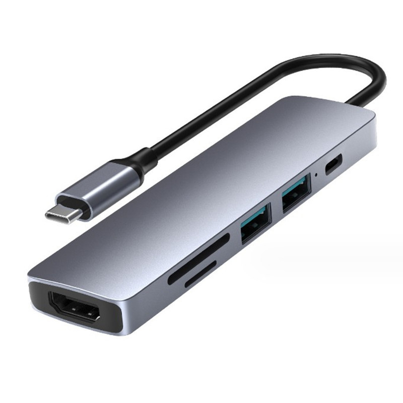 Picture of Cross-Border USB C Hub Multi-Function Docking Station 4K High-Definition USB Notebook Six-In-One Type-C Docking Station