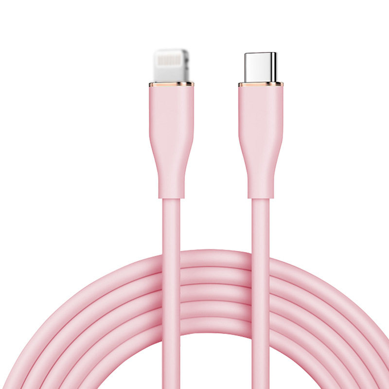 Picture of Liquid Silicone Type-C Data Cable Pd65W Dual C Port Fast Charging Cable Multi-Device Compatible with Mobile Phones and Computers
