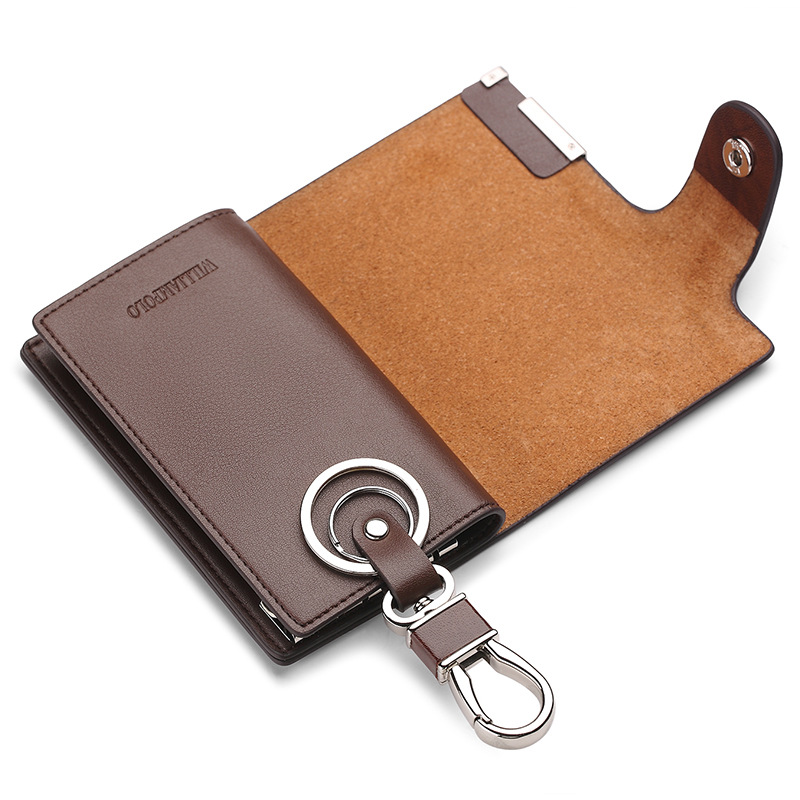 Picture of King Paul's new fashion men's key bag trend casual Joker cowhide key bag men's a generation of hair