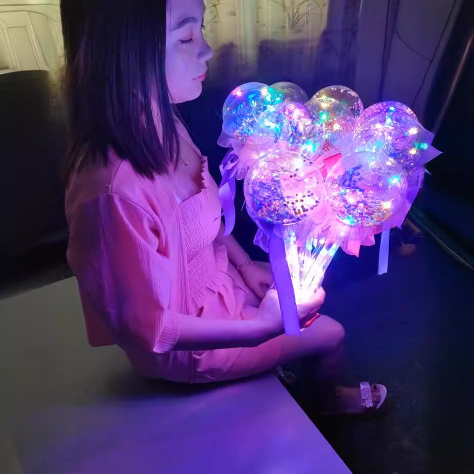 Picture of Douyin's Same Bobo Ball Starry Sky Ball Magic Wand Children's Fairy Wand Toy Glowing Night Market Plaza Hot Selling Wholesale