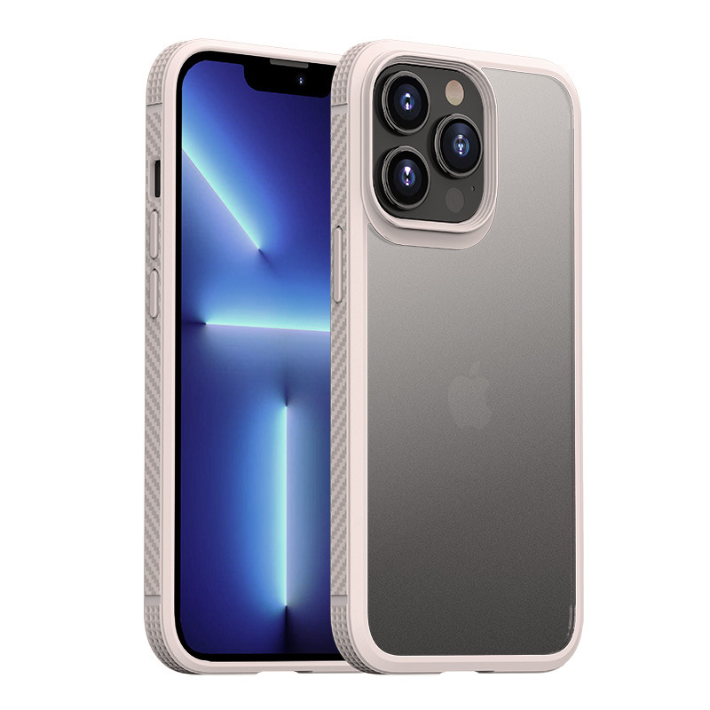 Picture of For Apple 13 mobile phone case new anti-drop iPhone13promax protective case zipper matte translucent