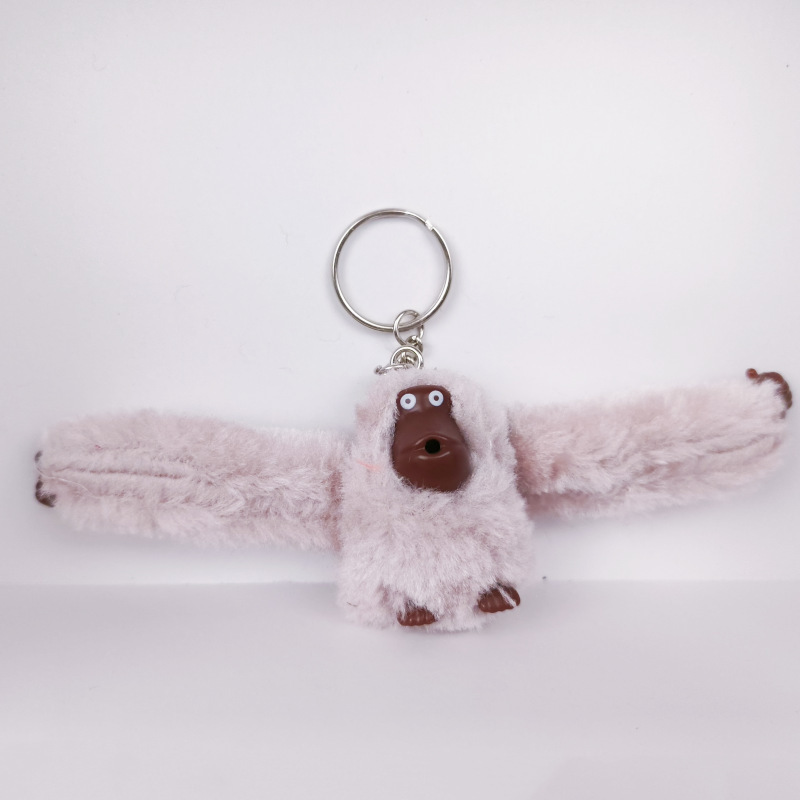 Picture of Plush Toy Long Arm Monkey Bag Pendant Plush Doll Keychain Cute Doll Orangutan Animal Key Ring