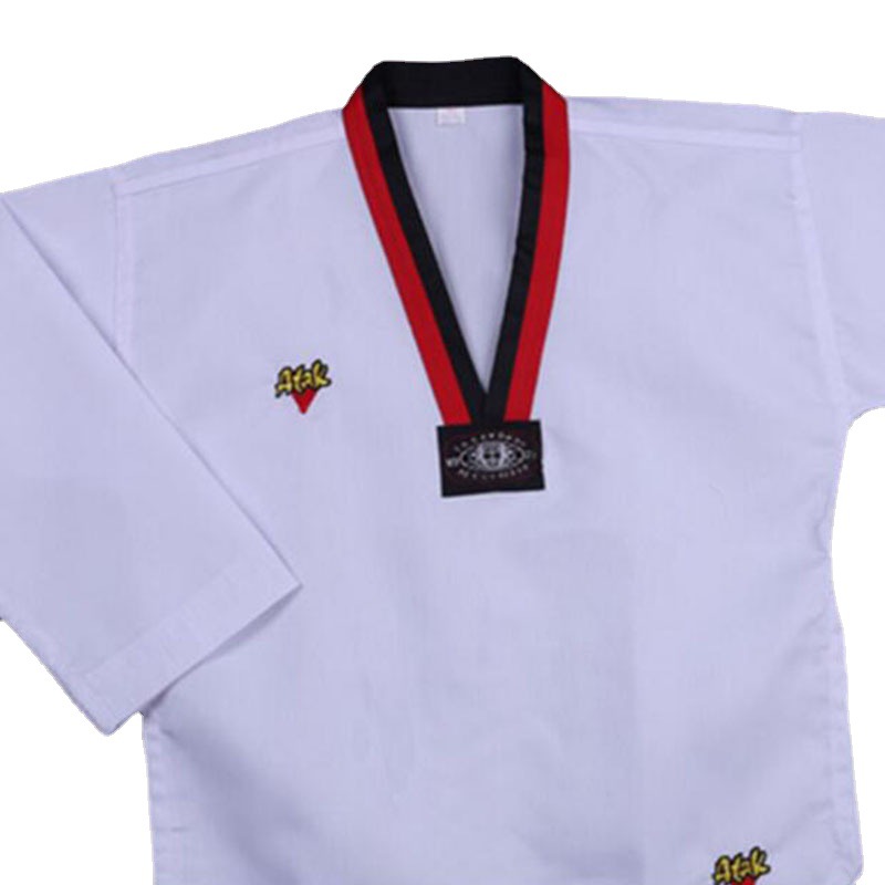 Picture of Factory supply embroidery printing all colors of cotton taekwondo clothing custom logo in stock can be shipped