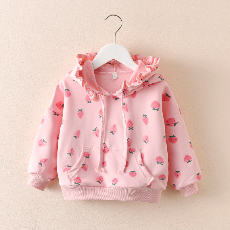 Picture of Girls' Spring Hooded Sweat 2024 New Arrival Cyber Popular Trendy Top for Baby Girls Spring and Autumn Long Sleeve Trendy