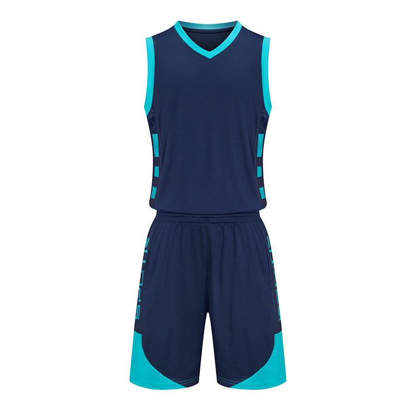 Picture of Summer new dry breathable outdoor sports color matching basketball clothes suit powerful manufacturers wholesale printed logo printing