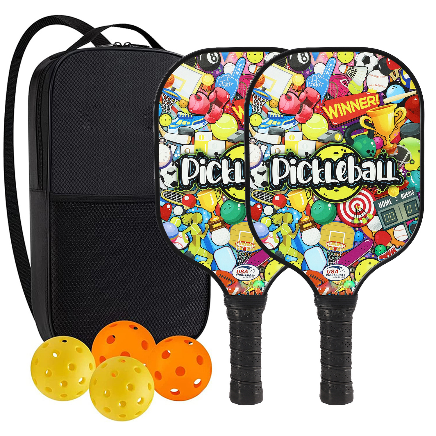 Picture of Carbon Fiber Pickleball Racket Honeycomb Board Outdoor Sports Carbon Pickleball Racket Cross-Border Pickleball Paddle