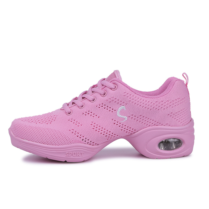Picture of New Summer Dance Shoes, Breathable Fly-Woven Mesh Modern Dance Shoes, Adult Square Dance Shoes, Soft-Soled Women's Dance Shoes