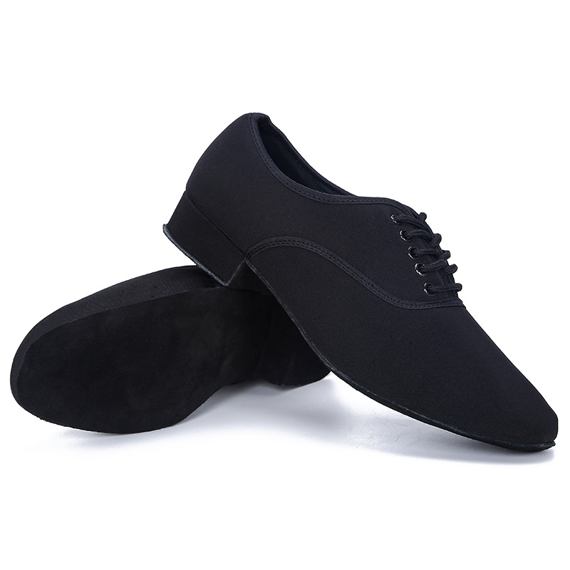Picture of Oxford Cloth Latin Dance Shoes Men's Square Dance Shoes Adult Modern Dance Shoes Soft Bottom Social Dance Shoes Dance Shoes 2025