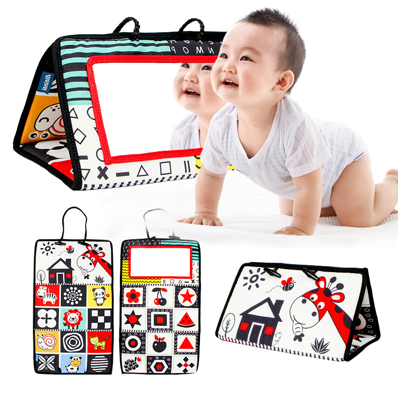 Picture of New Visual Stimulation Haha Mirror 0-3 Years Old Baby Mirror Toy Baby Foldableable Car Pendant Wholesale