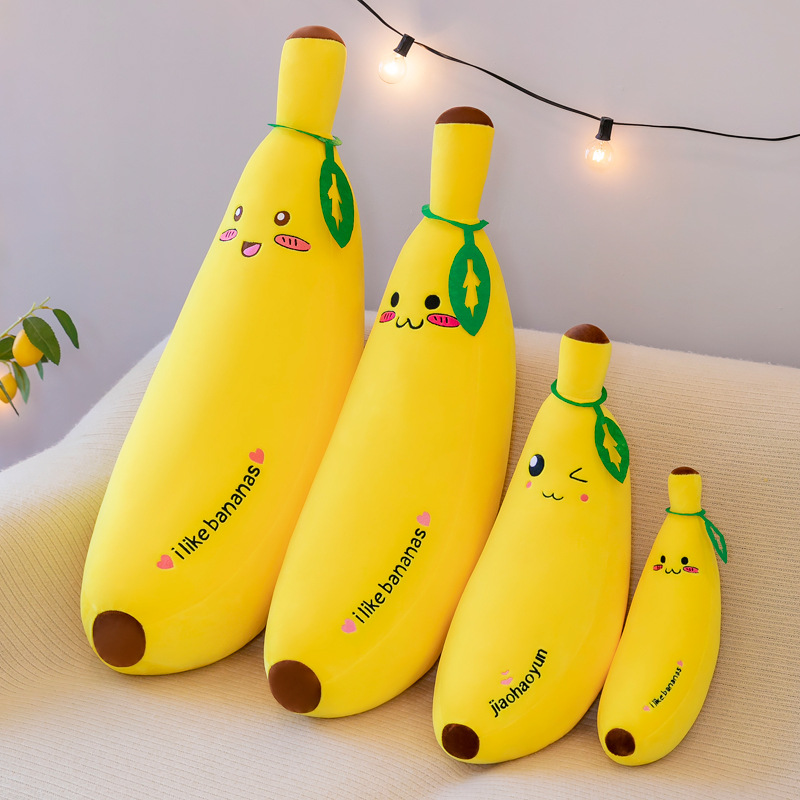 Picture of Foreign trade software banana plush toy pillow simulation fruit pillow children doll doll gift wholesale