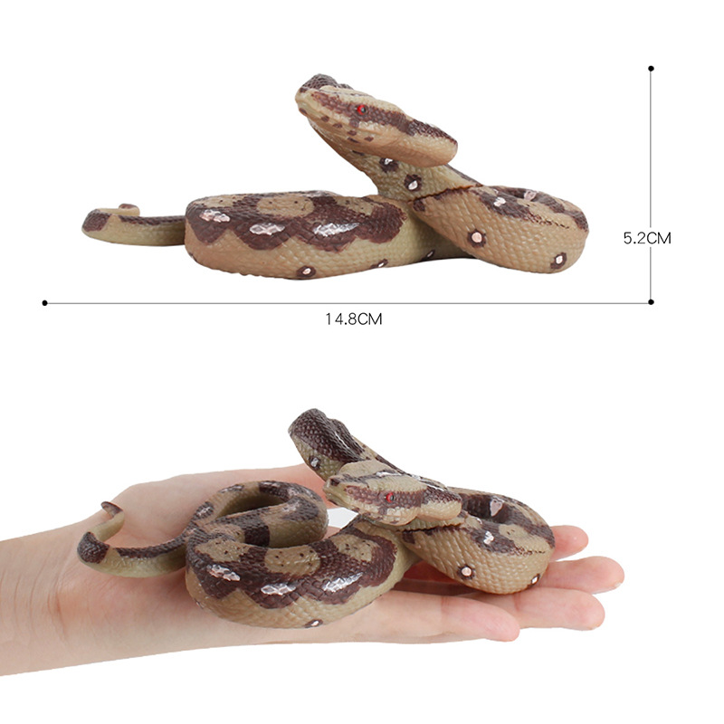 Picture of Foreign trade supply simulation boa constrictor static forest animal solid model Yier early education cognitive toys