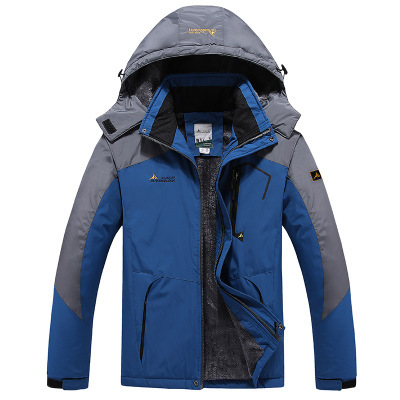 Picture of 2025 Amazon Wish Jacket Men's Outdoor Cycling Hooded Large Size Fleece-Lined Thickeneded Couple Windproof Warm Cotton