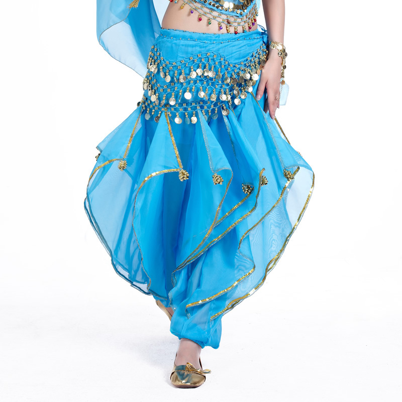 Picture of Belly Dance Clothing Chiffon Lantern Pants Dance Performance Underwear Swivel Pants Halloween Decorative Pants Tribal Dance Pants