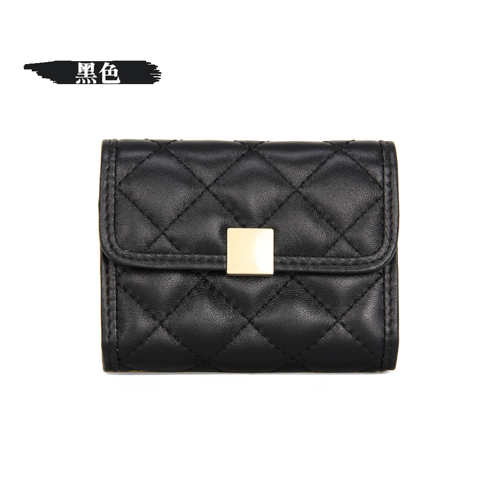 Picture of New simple sheepskin RFID anti-theft brush organ card holder multi-card position large capacity leather card holder ID card holder for women