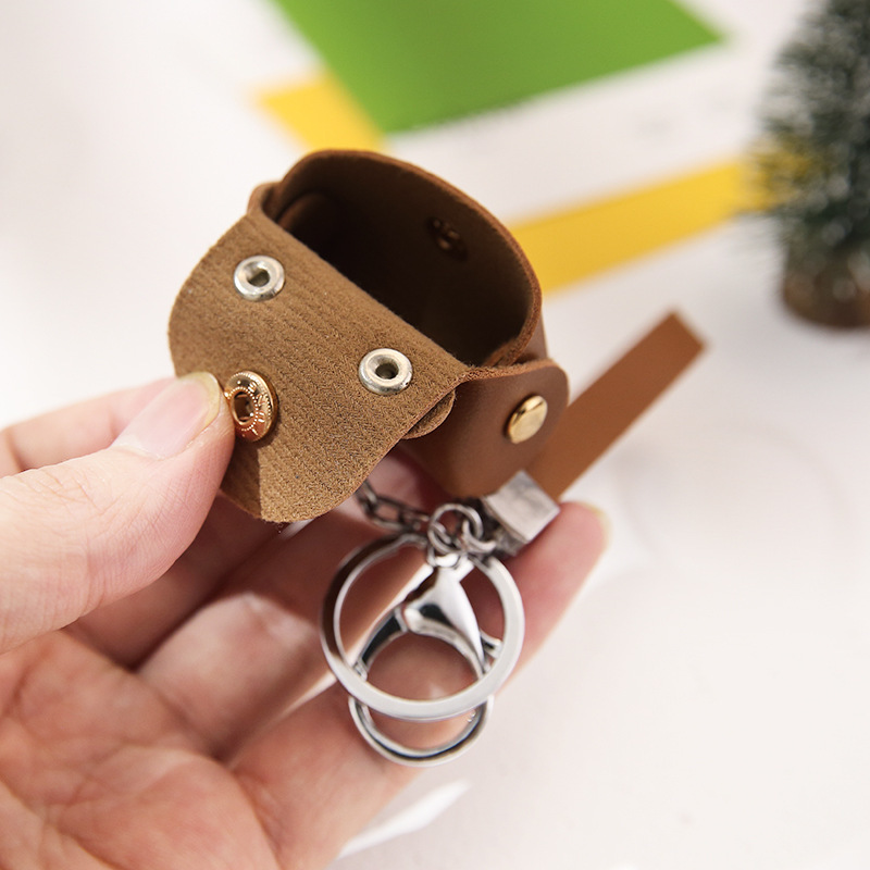 Picture of Yuelu Creative Pu Leather Coin Purse Mini Small Storage Bag Pendant Creative Keychain Pendant Small Gift