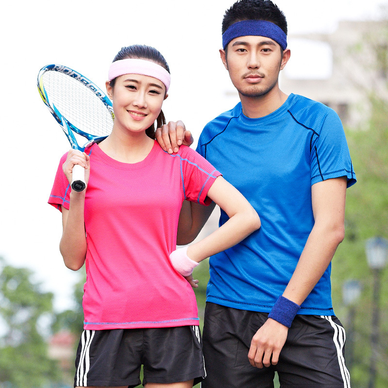 Summer Outdoor Couple Quick-drying T-shirt Men's Sports Short-sleeved T-shirt Women's Thin Round Neck Advertising Shirt Factory Direct Sale