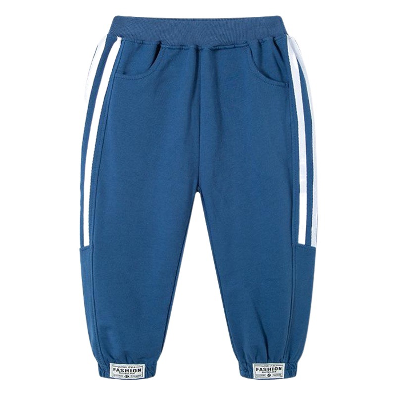 2025 New Children's Clothing Side Strip Webbing Children's Sports Pants Spring and Autumn Boys' Trousers Casual Pure Cotton Thin Trendy Dropshipping