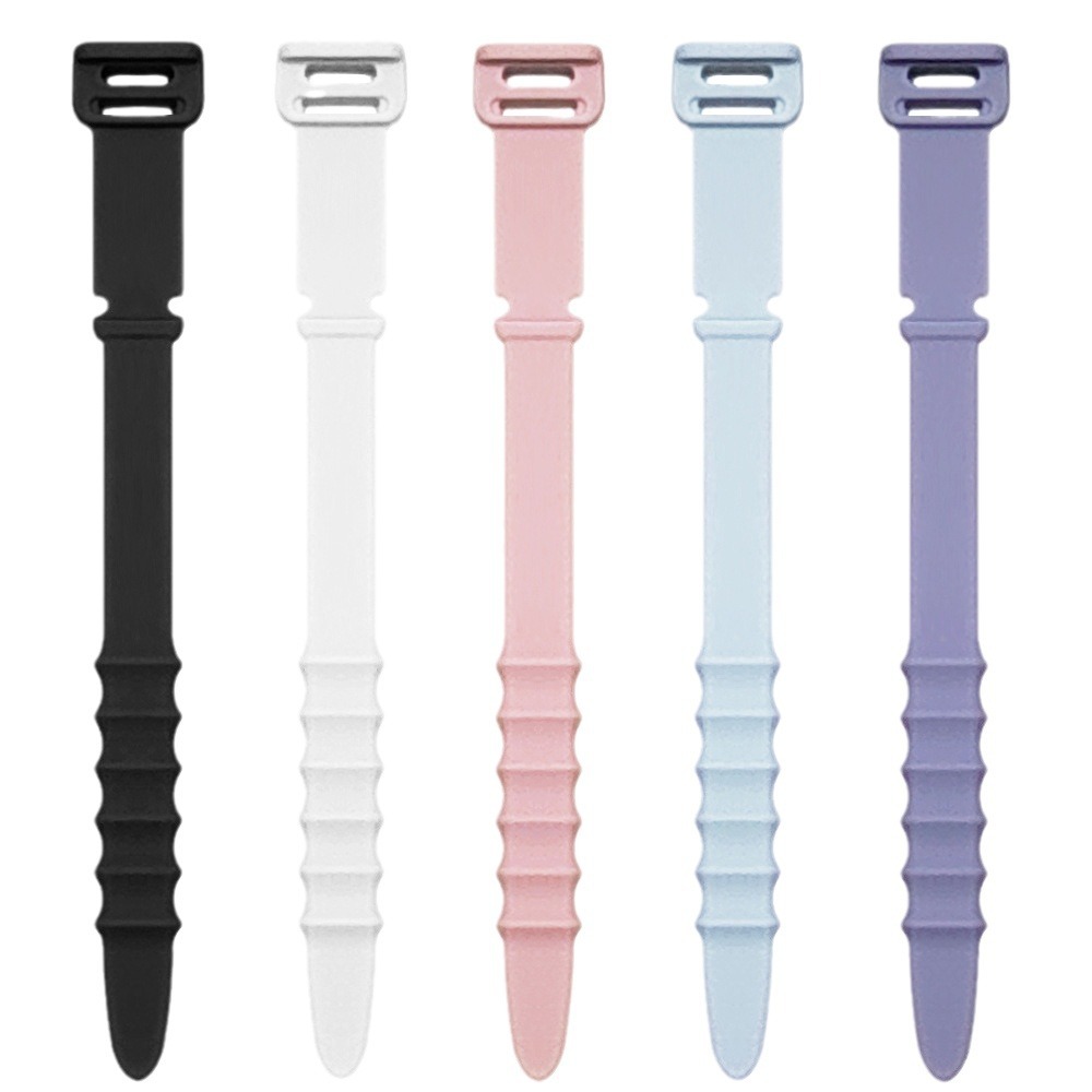 Picture of Fishbone Silicone Cable Organizer Data Cable Storage Tie Headphone Cable Winder Strap Cord Organizer