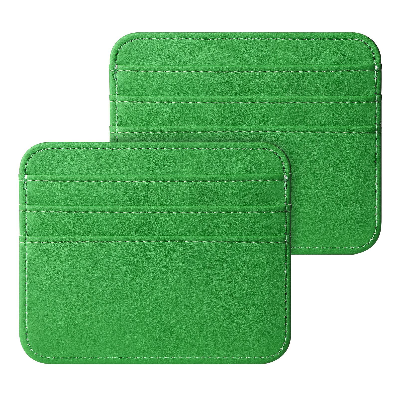 Picture of Factory Direct Supply Ultra-Thin Double-Sided Card Large Capacity Card Slot Small Card Holder Multi-Card Slot Leather Pu Card Holder Card Holder Wholesale