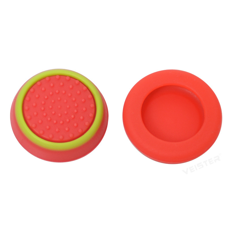 Picture of Ps4 Rocker Cap Xbox/Ps5 Game Console Mushroom Head Protection Key Cap Two-Color Handle Silicone Cap Luminous