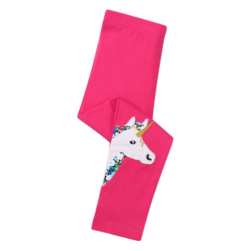 INS foreign trade spring, summer and autumn three seasons girls leggings modal embroidery girls pants wholesale generation