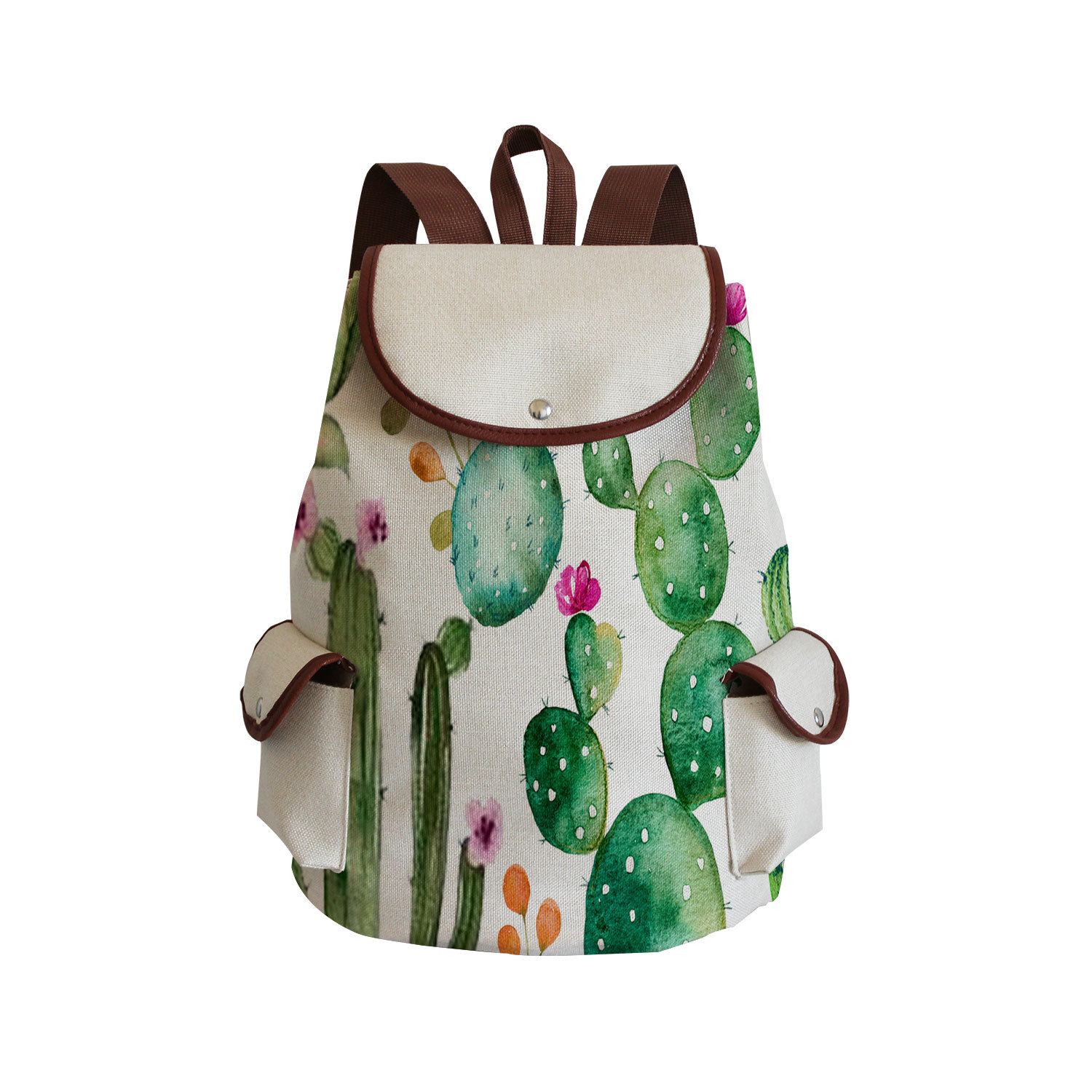 Picture of Factory direct plant flower printing bag large capacity campus students can print logo all-match classic backpack