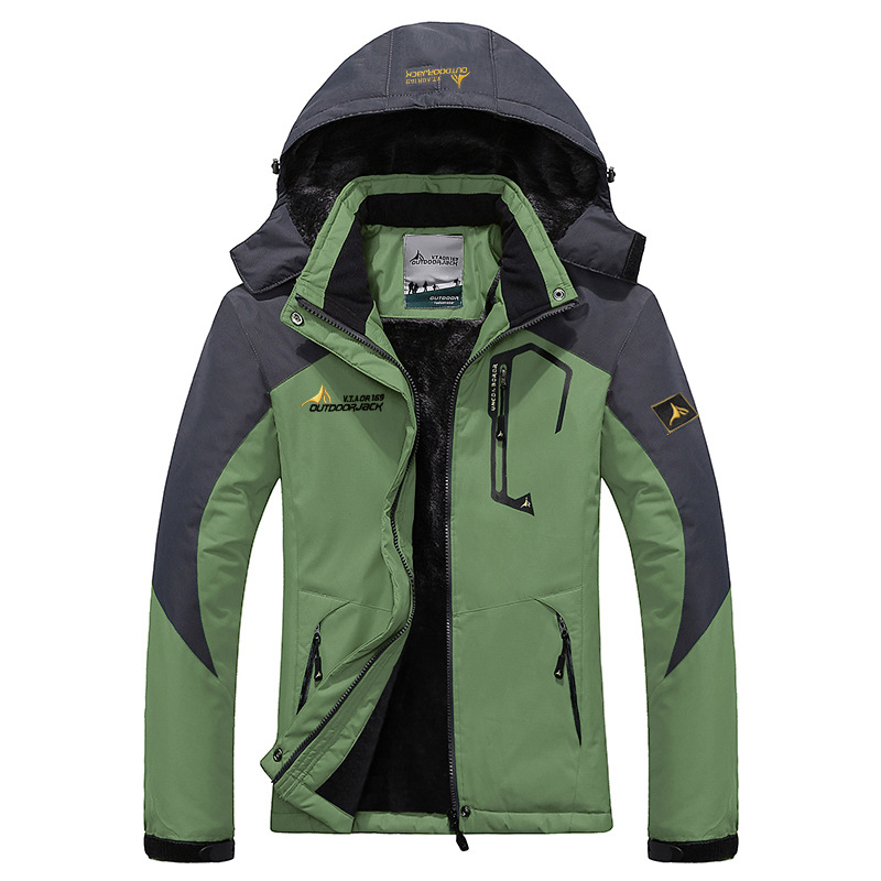 Picture of 2025 Amazon Outdoor Couple Jacket Large Size Velvet Thickened Windproof Mountaineering Cycling Warm Cotton Jacket