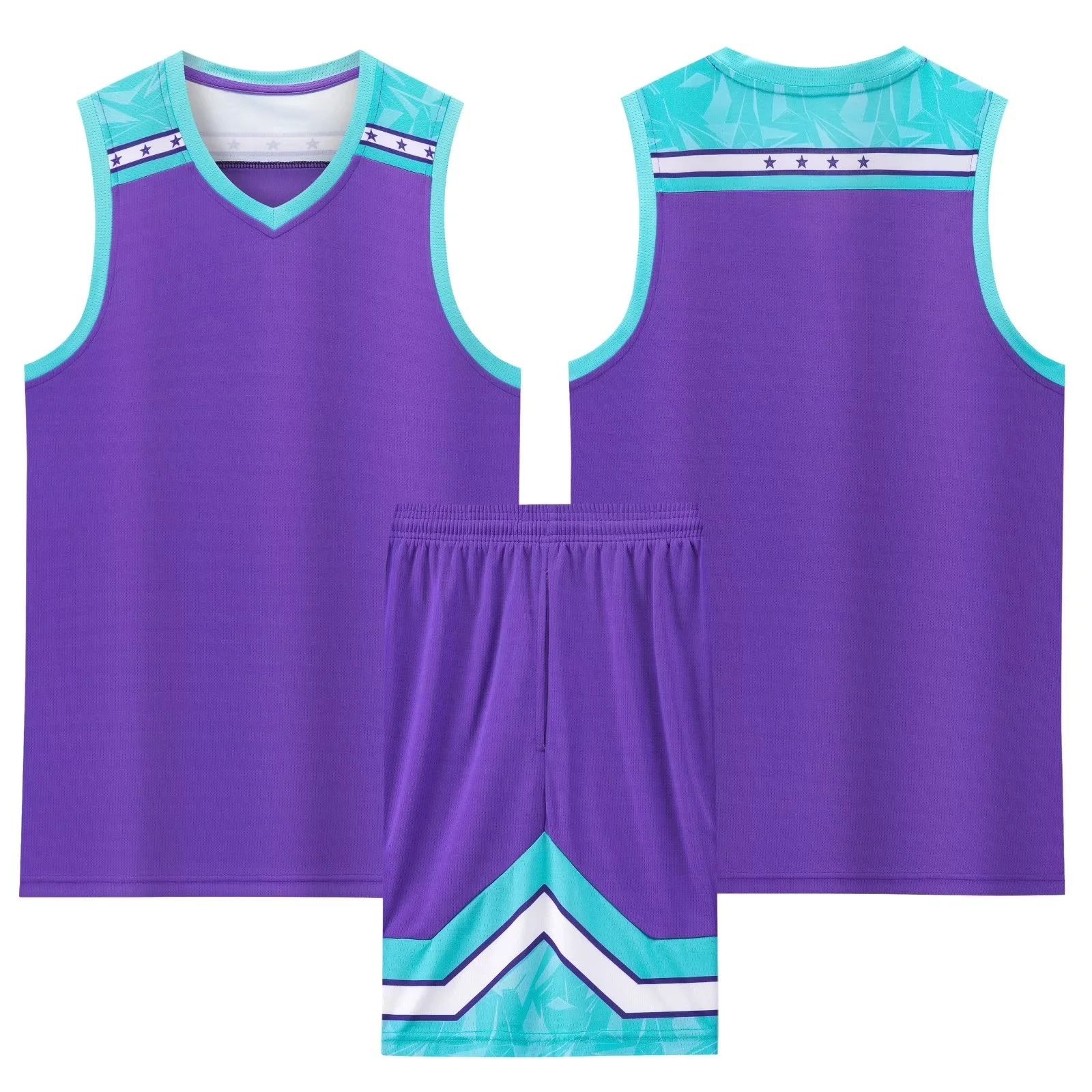 Picture of Men's Basketball Suit High School Sports Competition Training Basketball suit Children's Club Team Training Camp