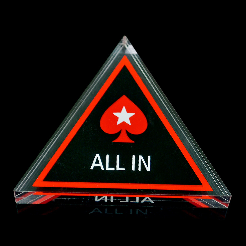 Picture of ALLIN Cards Texas Hold'em poker poker Baccarat Black Jack 21-point Shuttle Full-pressure Full-bottom Annotation Signs