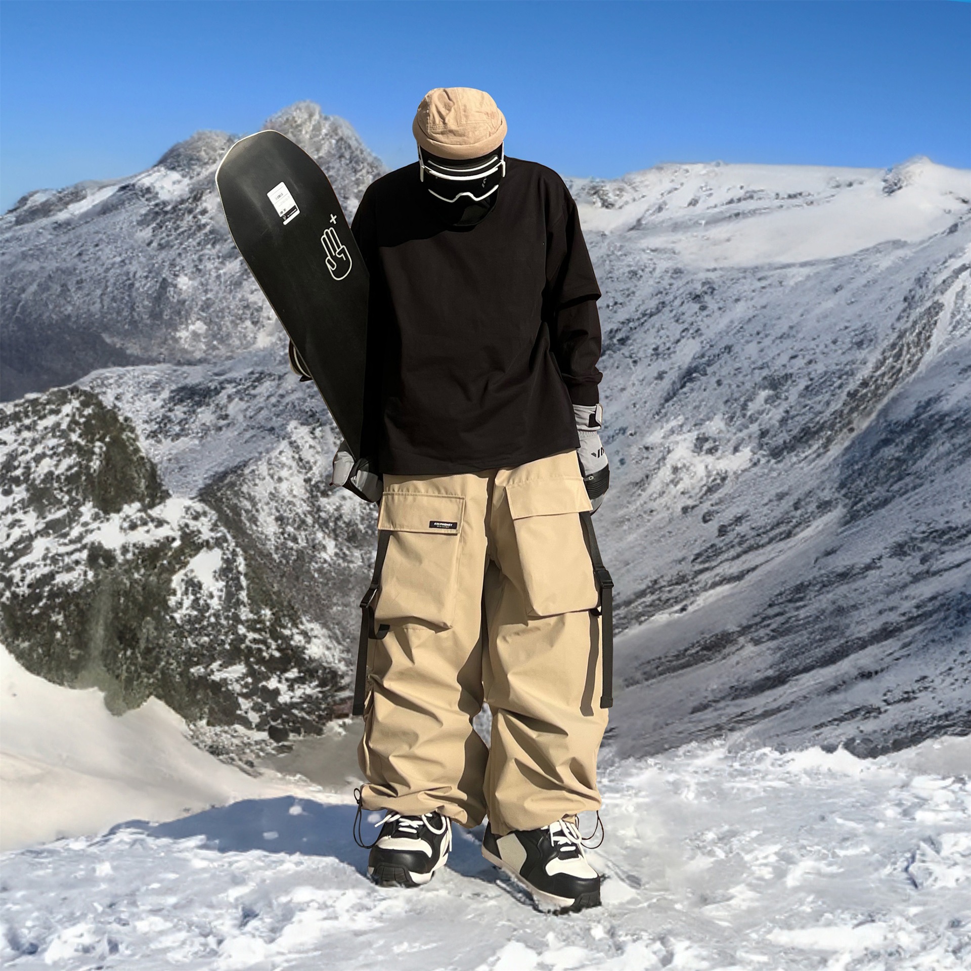 Picture of Snow Pants for Men and Women, Heavy-Duty Violet Waterproof Ski Pants, Warm New Men's Thickened 2024 American Style Snowboard